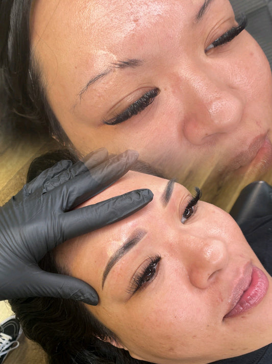 What is a powder brow?