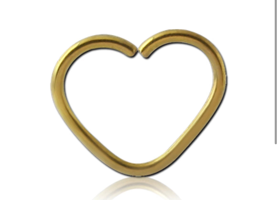Seamless Heart Ring - Gold Plated