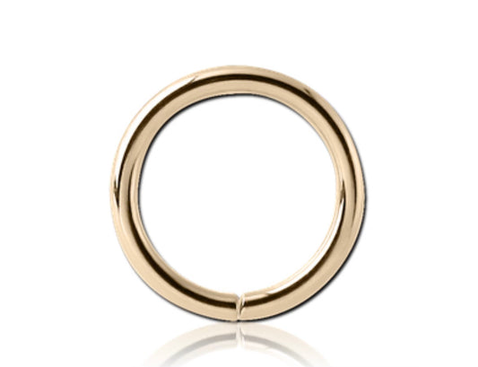 SEAMLESS HOOP - SOLID GOLD CLICKER JEWELRY