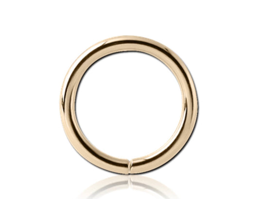 SEAMLESS HOOP - SOLID GOLD CLICKER JEWELRY