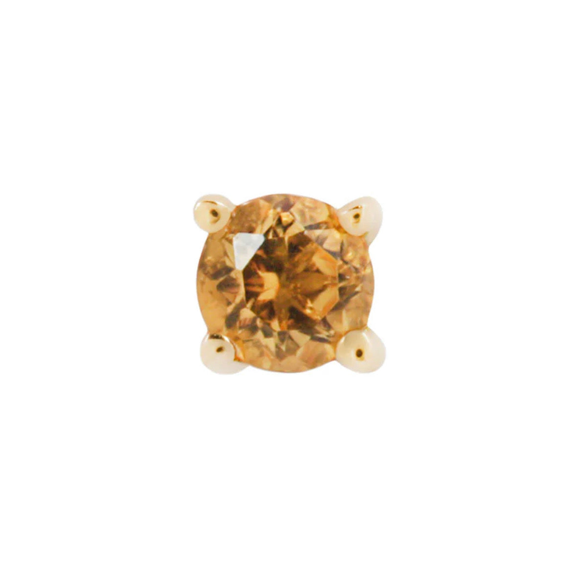 Citrine Prong - Threadless End