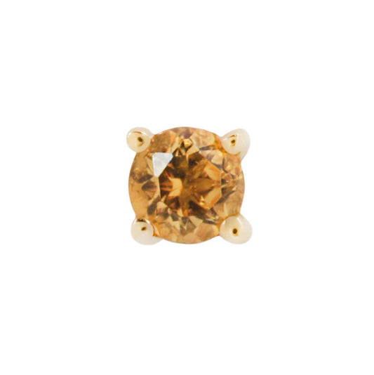 CITRINE PRONG - THREADLESS END JEWELRY